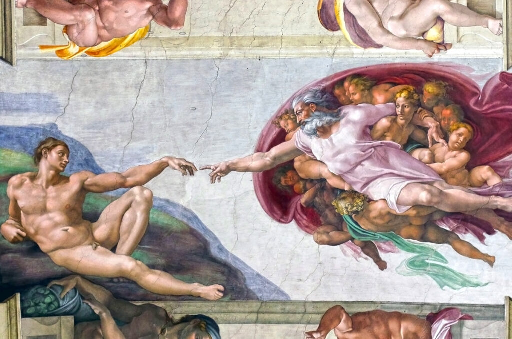 Sistine chapel - creation of Adam