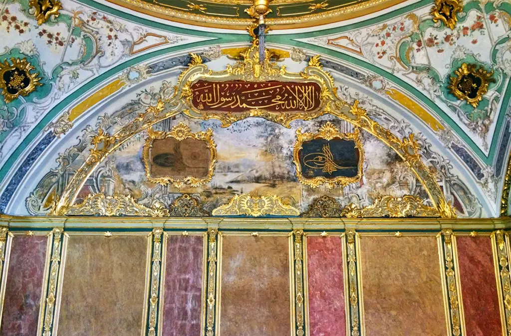 Divan hall in Topkapi Palace