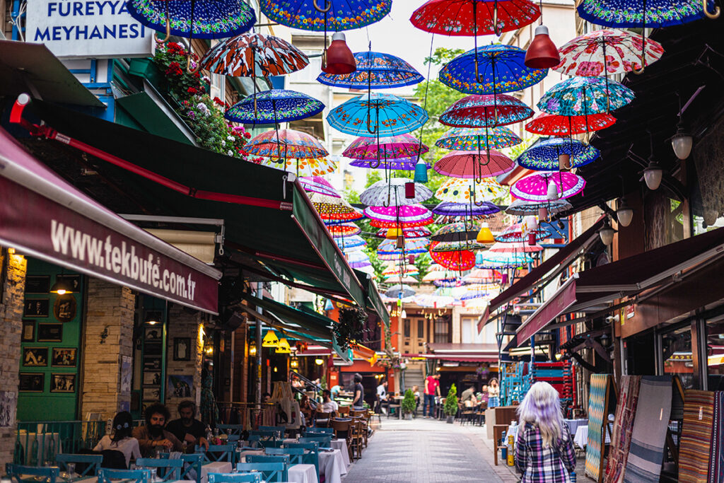 Umbrella streets in Istanbul - the one in Kadikoy -
