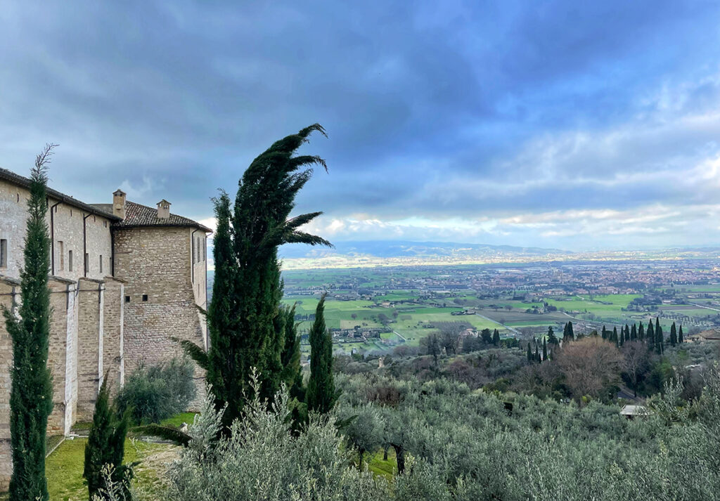 Assisi view from Basilica di Santa Chiara