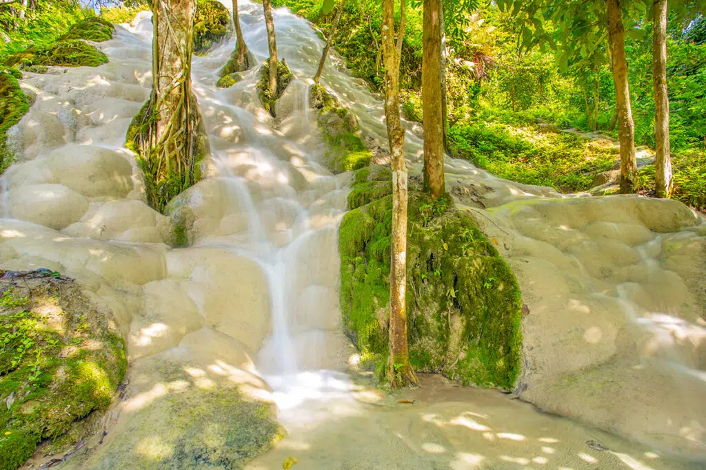 Sticky waterfall in Chiang Mai