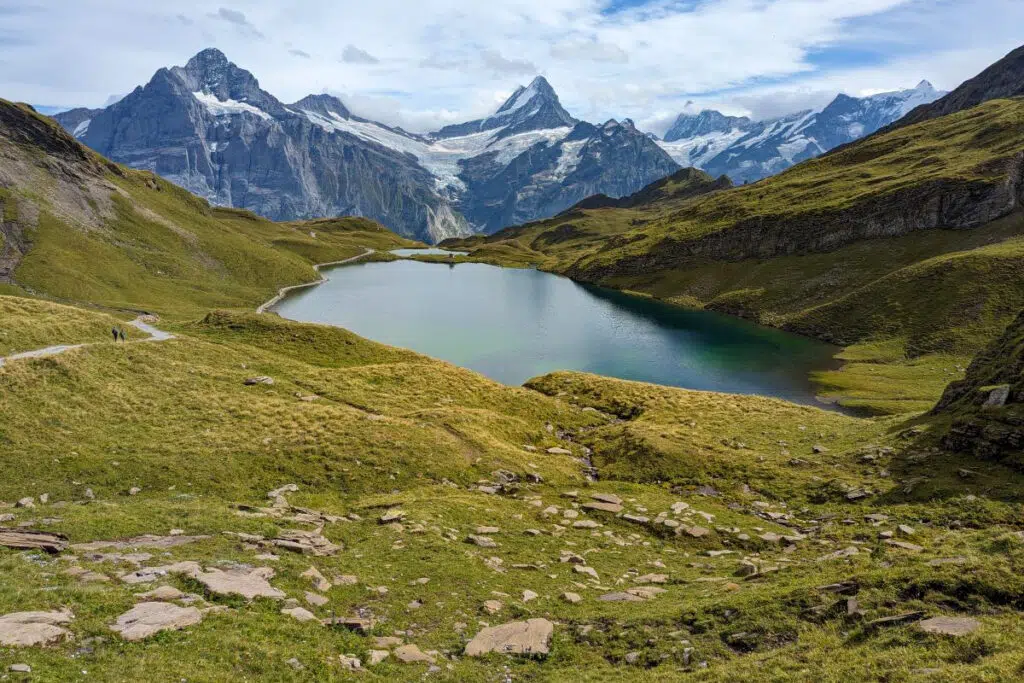 Swiss alps in summer - Lake bachalp