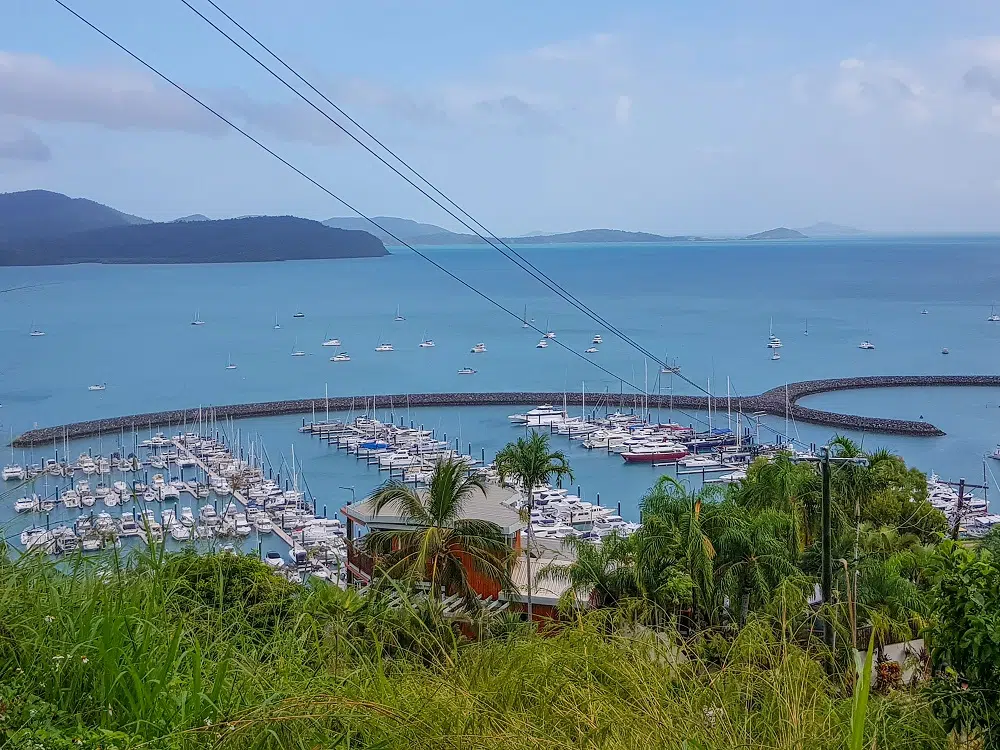 View from the Honeyeater trail at airlie beach