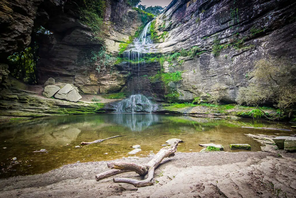 Foradada waterfall, spain