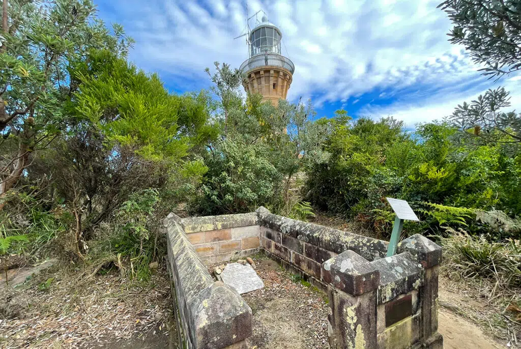 Geoge Mulhall's grave at Barrenjoey lighthouse