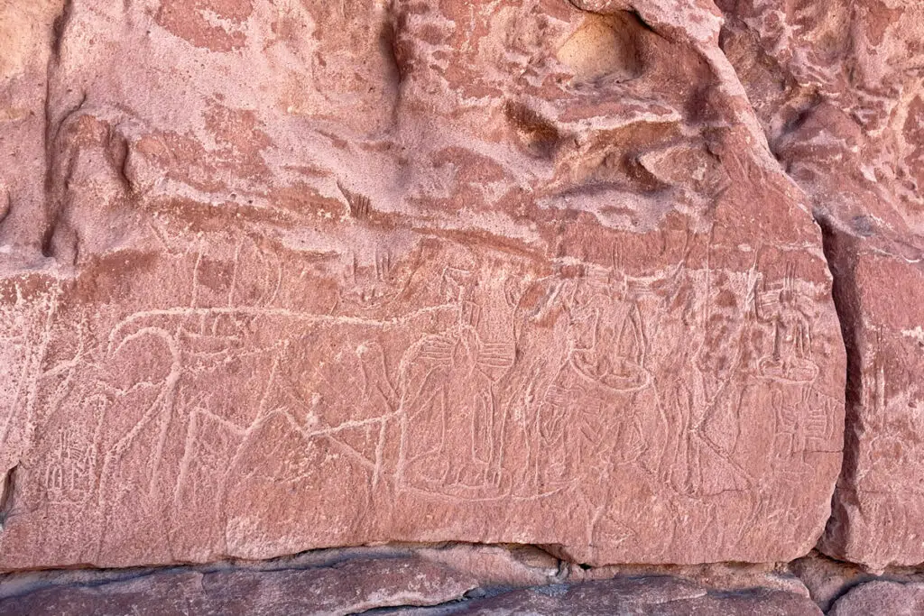 Yerbas Buenas Shaman Petroglyphs in Atacama desert