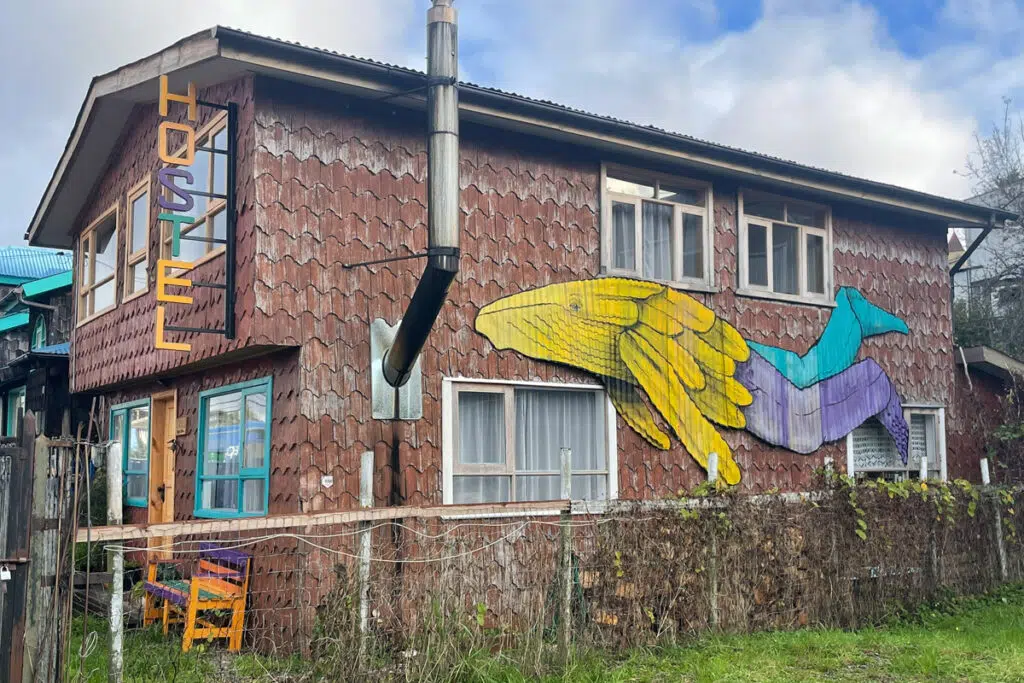 mythological whale painting - chiloe