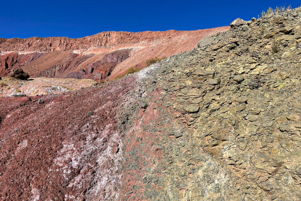 Landscape of Valley of the Moon in Atacama Desert