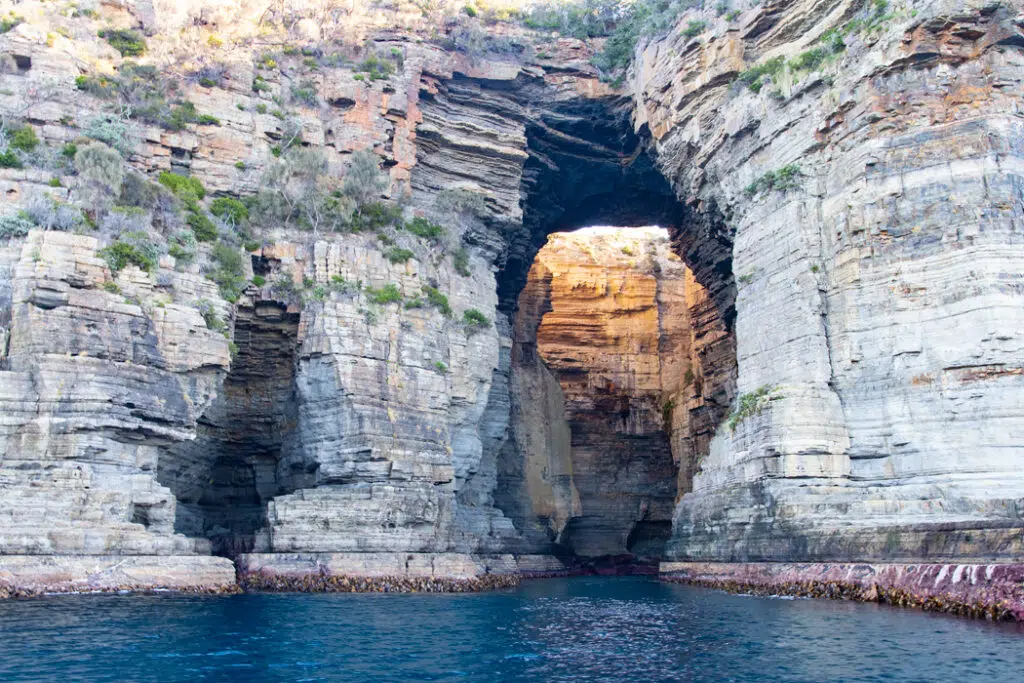 Tasman Arch as seen from the Tasman peninsula cruise